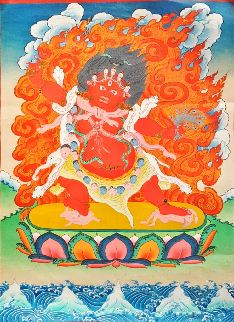 Mahakala - handmade thangka painting from Nepal - Tibet House