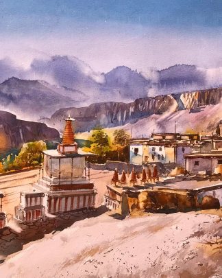 upper mustang painting