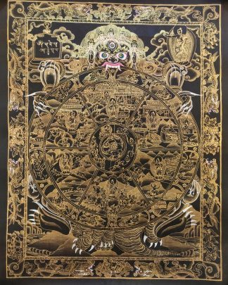 Wheel of Life | Riduk | Samsara - Tibetan Thangka   - C06633