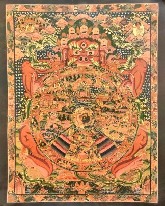 Wheel of Life | Riduk | Samsara - Tibetan Thangka   - C06641