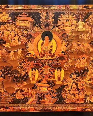 Buddha Life | Life of Buddha - tibetan thangka painting - C06823