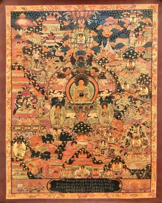 Buddha Life | Life of Buddha - tibetan thangka painting - C06869