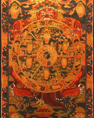 Wheel of Life (Riduk ) - Handmade Thangka Thanka Painting from Nepal