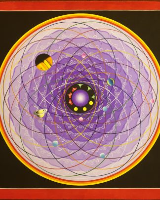 Cosmos Mandala | Handmade Thangka Thanka Painting |Cotton Canvas | Spiritual | Universe